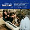 imageCasio Casiotone CTS1  61Key TouchSensitive Retro Keyboard  Sleek Portable Design for Beginners to Pros  Stereo Grand Piano  60 AiX Tones  USBMIDI Connectivity  RedWhite