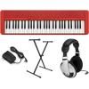 imageCasio Casiotone CTS1  61Key TouchSensitive Retro Keyboard  Sleek Portable Design for Beginners to Pros  Stereo Grand Piano  60 AiX Tones  USBMIDI Connectivity  RedRed