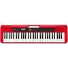 imageCasio Casiotone CTS200RD  61Key Portable Keyboard for Beginners  400 Tones 77 Rhythms LCD Display Dance Music Mode USBMIDI Stereo Speakers  Includes Power Supply ampamp Music Rest  RedRed