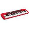 imageCasio Casiotone CTS200RD  61Key Portable Keyboard for Beginners  400 Tones 77 Rhythms LCD Display Dance Music Mode USBMIDI Stereo Speakers  Includes Power Supply ampamp Music Rest  RedRed