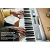 imageCasio Casiotone CTS200RD  61Key Portable Keyboard for Beginners  400 Tones 77 Rhythms LCD Display Dance Music Mode USBMIDI Stereo Speakers  Includes Power Supply ampamp Music Rest  RedWhite