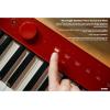 imageCasio Privia PXS1100  88Key TouchResponsive Weighted Digital Piano  UltraPortable  Superior Sound  German Grand Tone Bluetooth Casio Music Space App  Gloss White FinishRed