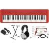 imageCasio Casiotone CTS1  61Key TouchSensitive Retro Keyboard  Sleek Portable Design for Beginners to Pros  Stereo Grand Piano  60 AiX Tones  USBMIDI Connectivity  RedRed