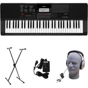 imageCasio CTX700  Portable 61Key Keyboard  600 Tones 195 Rhythms and AiX Sound Engine  Perfect for Any MusicianPremium Pack