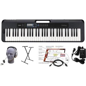 imageCasio Casiotone CTS300  Portable Keyboard  TouchSensitive  400 Tones 77 Rhythms ampamp Pitch Bend  Ideal for Music Creation Anytime AnywhereEducational Pack