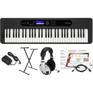 imageCasio Casiotone CTS400  61Key TouchResponsive Portable Keyboard  AiX Sound 600 Tones 200 Rhythms Pitch Bend USBMIDI Surround Speakers Chordana App Compatible  Lightweight ampamp TravelReadyEducational Pack