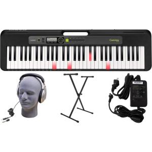 imageCasio Casiotone LKS250  61Key Lighted Portable Keyboard  Touch Response Key Lighting System 400 Tones Dance Music Mode  60 Songs  4Stage Lesson SystemPremium Pack
