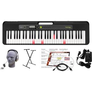 imageCasio Casiotone LKS250  61Key Lighted Portable Keyboard  Touch Response Key Lighting System 400 Tones Dance Music Mode  60 Songs  4Stage Lesson SystemEducational Pack