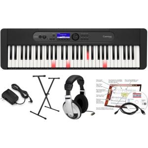 imageCasio Casiotone LKS450  61Key TouchResponsive Portable Keyboard with Key Lighting System  600 Tones 200 Rhythms StepUp Lessons USBMIDI Surround Sound Chordana App CompatibleEducational Pack