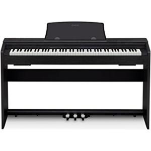 imageCasio Privia PX770  88Key Weighted Console Digital Piano  TriSensor II Scaled Hammer Action Keys  AiR Sound Source 19 Tones Concert Play 16W Stereo Speakers USBMIDI  Elegant Black CabinetBlack
