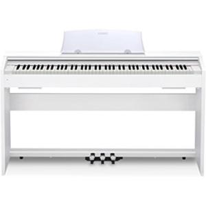 imageCasio Privia PX770  88Key Weighted Console Digital Piano  TriSensor II Scaled Hammer Action Keys  AiR Sound Source 19 Tones Concert Play 16W Stereo Speakers USBMIDI  Elegant Black CabinetWhite