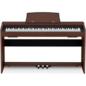 imageCasio Privia PX770  88Key Weighted Console Digital Piano  TriSensor II Scaled Hammer Action Keys  AiR Sound Source 19 Tones Concert Play 16W Stereo Speakers USBMIDI  Elegant Black CabinetBrown