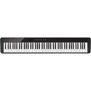 imageCasio Privia PXS1100  88Key TouchResponsive Weighted Digital Piano  UltraPortable  Superior Sound  German Grand Tone Bluetooth Casio Music Space App  Gloss White FinishBlack